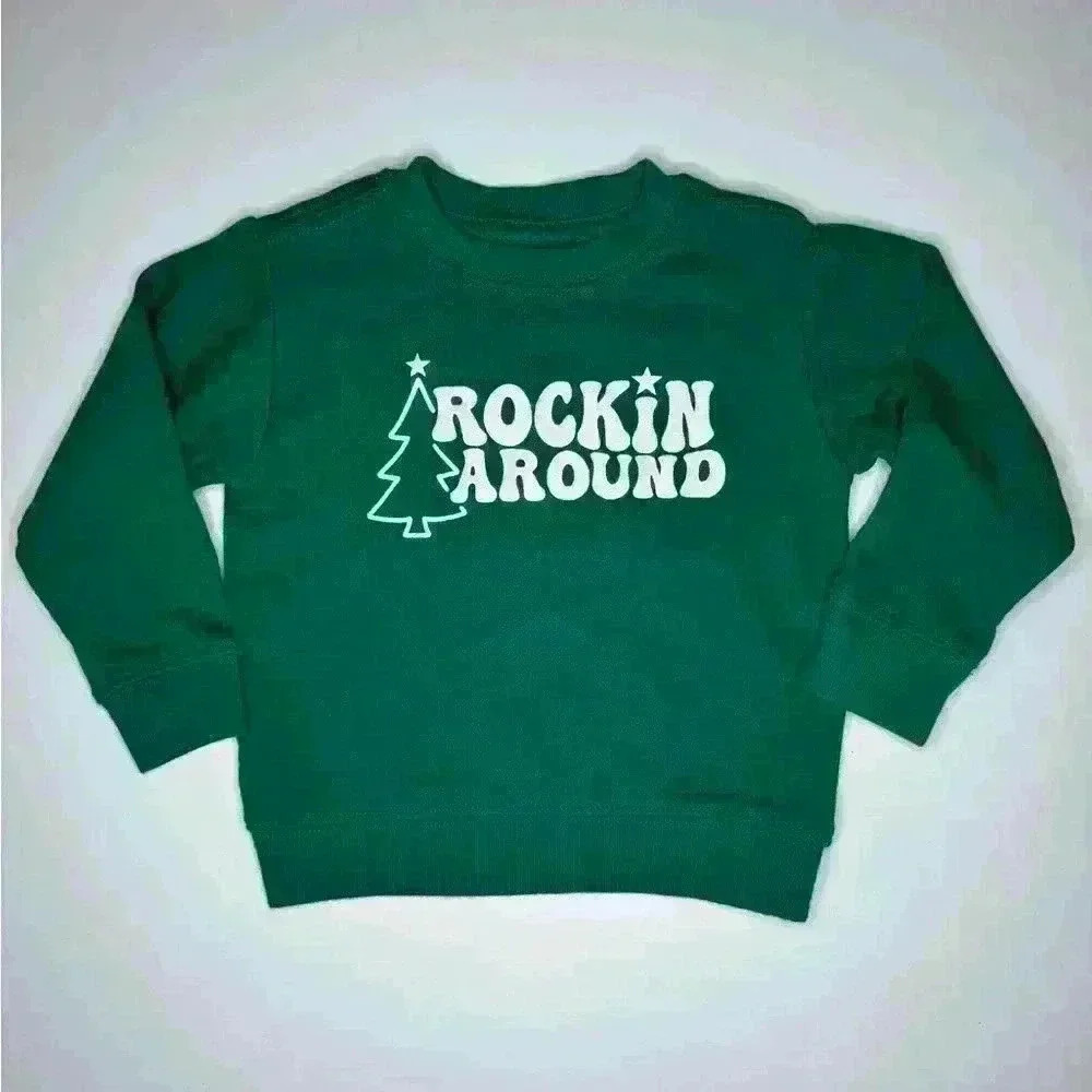 Rockin’ Around Green Toddler Sweatshirt